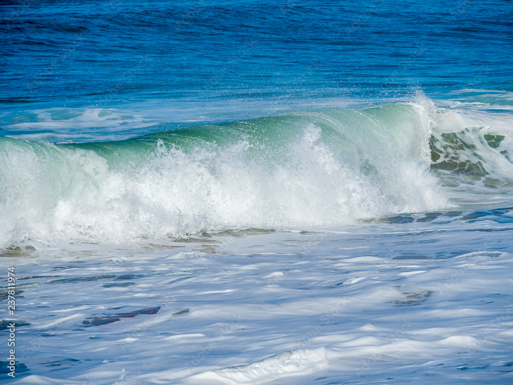 Waves of surf stormy Atlantic near Safi