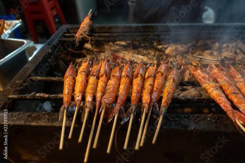 Prawn Satay - Singapore local food