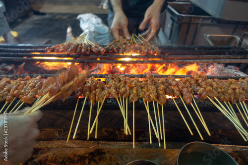 Photography Satay - Singapore local food