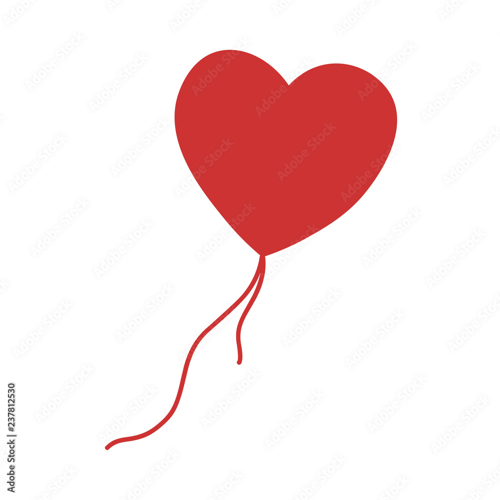 Heart Balloon - Valentine's Day Heart Icon Graphic