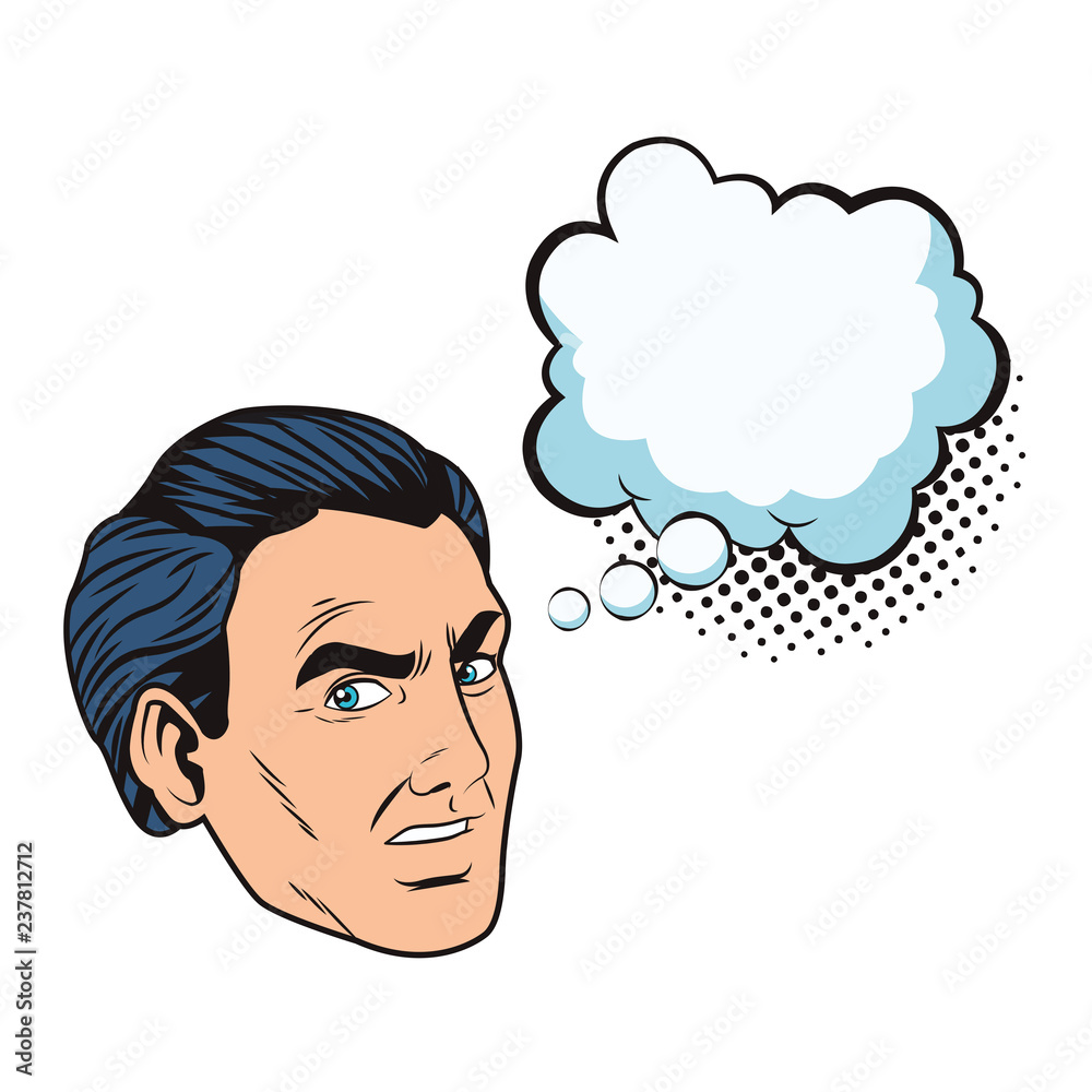 pop art businessman cartoon with speech bubble pop art businessman cartoon with speech bubble
