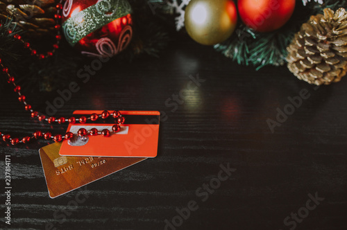 Christmas online shopping photo
