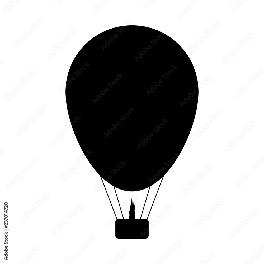 Obraz premium Aerostat icon on white.