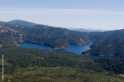 Aerial view of Bead Lake in North Idaho