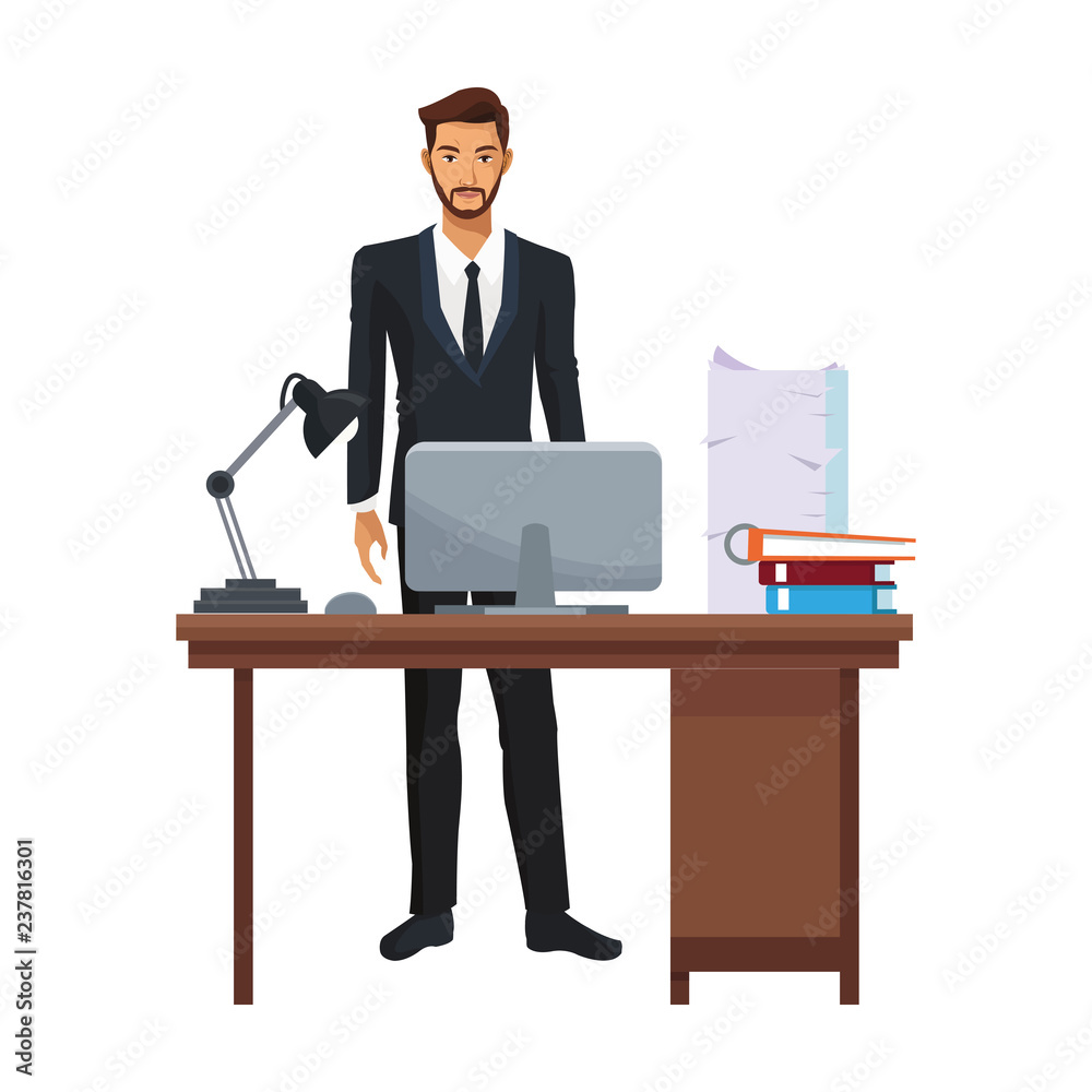 businessman at office businessman at office