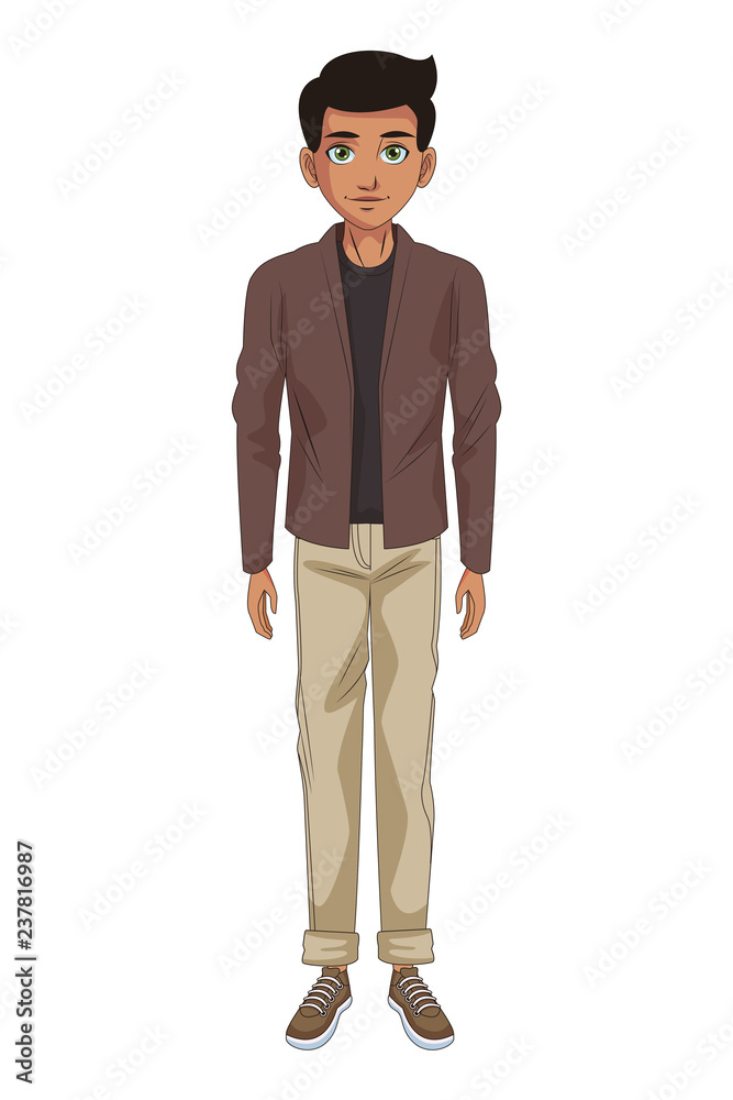 young man body cartoon young man body cartoon
