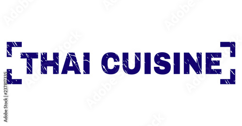 THAI CUISINE text seal prin...