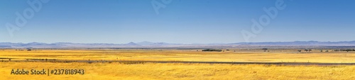 Utah Rocky Mountain Wasatch Panoramic Landscapes by Fishlake National Forest, along Interstate 15 I-15, through Holden, Fillmore, Beaver, Scipio and Parowan Utah, USA. 