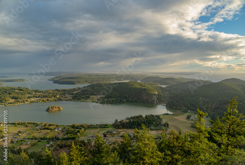 The View of Fidalgo and San Juan Islands on Mount Erie © adonis_abril