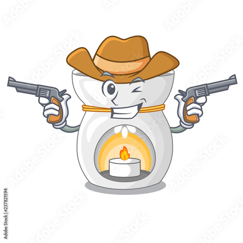 Cowboy aroma lamp in a cartoon versions