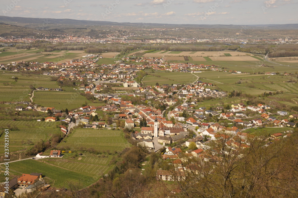 aerial view of the village