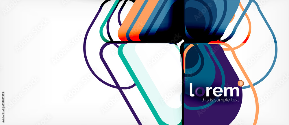 Obraz premium Geometric abstract background