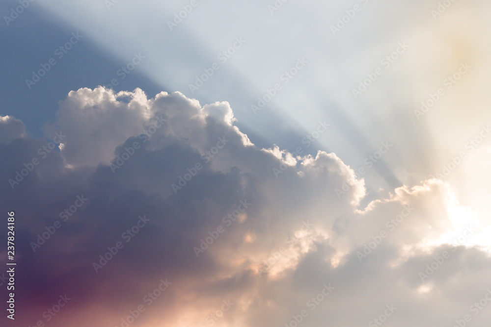 Cloud and sky with a pastel colored background Cloud and sky with a pastel colored background
