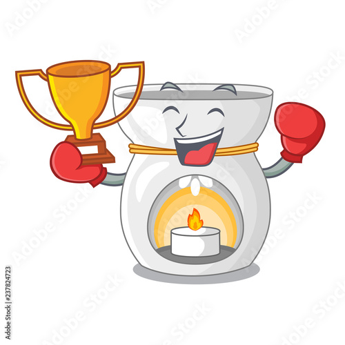 Boxing winner aroma therapy lamp with flower cartoon