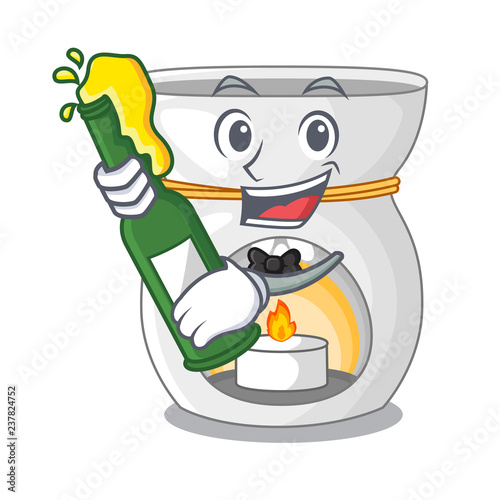 With beer aroma therapy lamp with flower cartoon