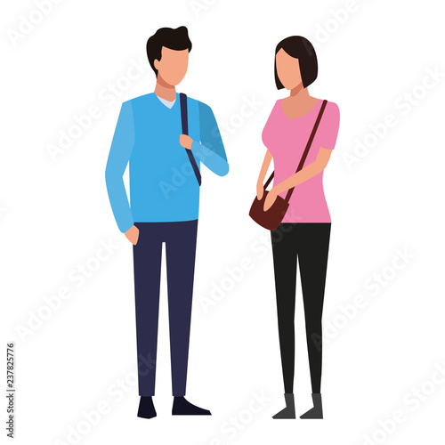 Young couple avatar