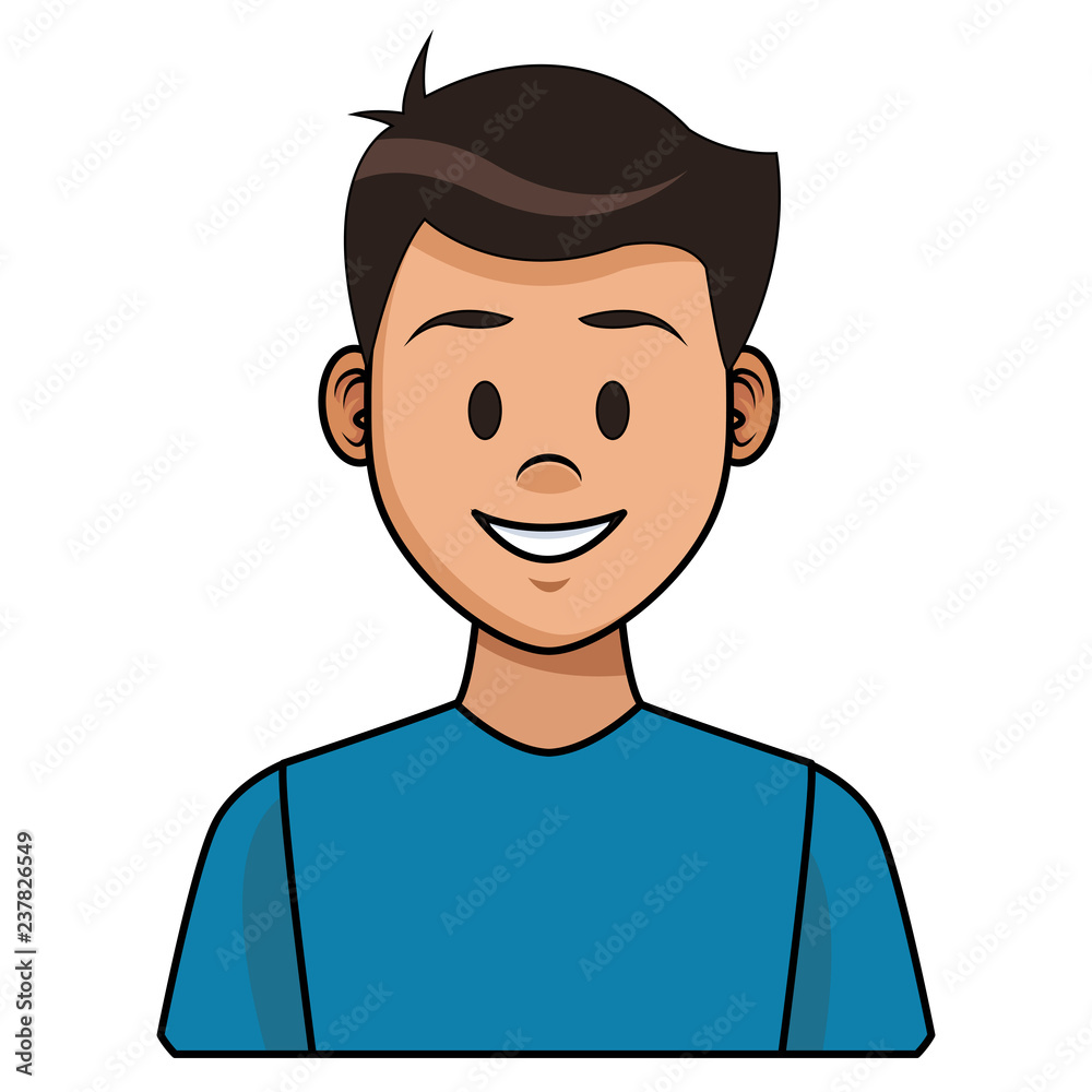 Man profile cartoon