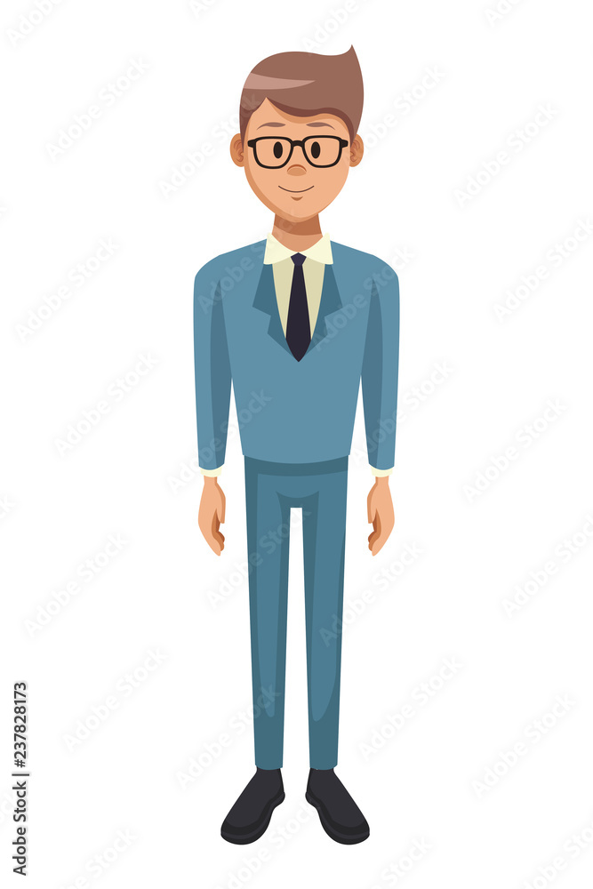 Businessman cartoon avatar