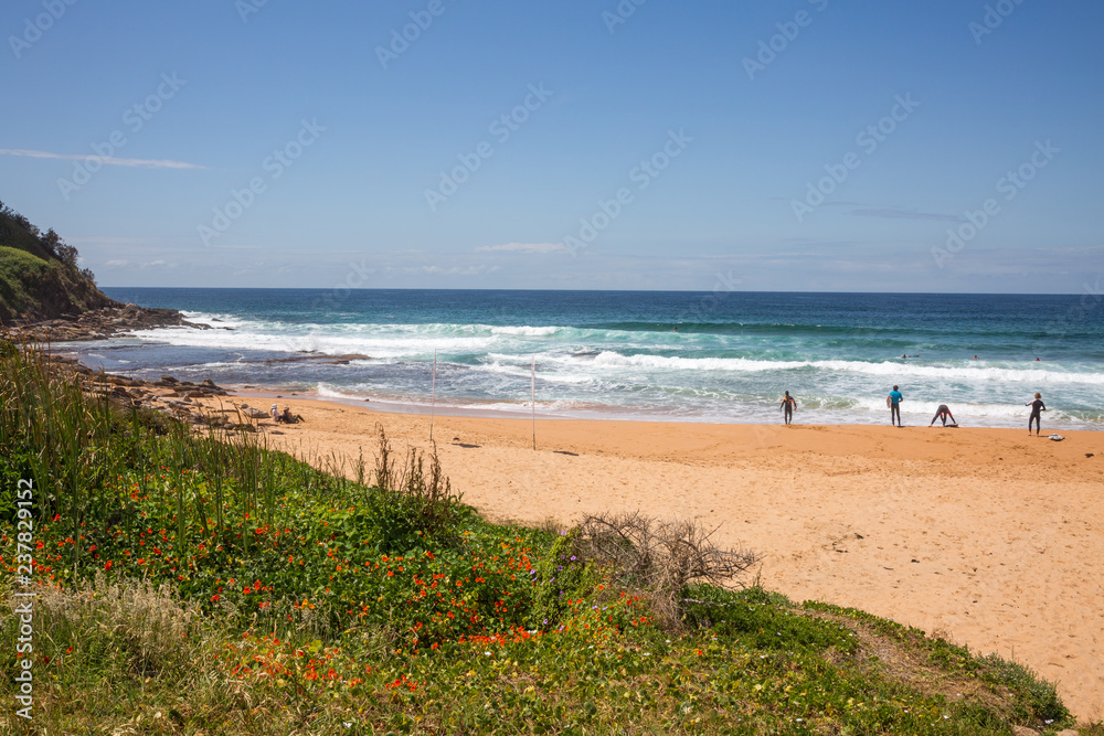 Bungan Beach on Sydney Northern Beaches NSW Australia