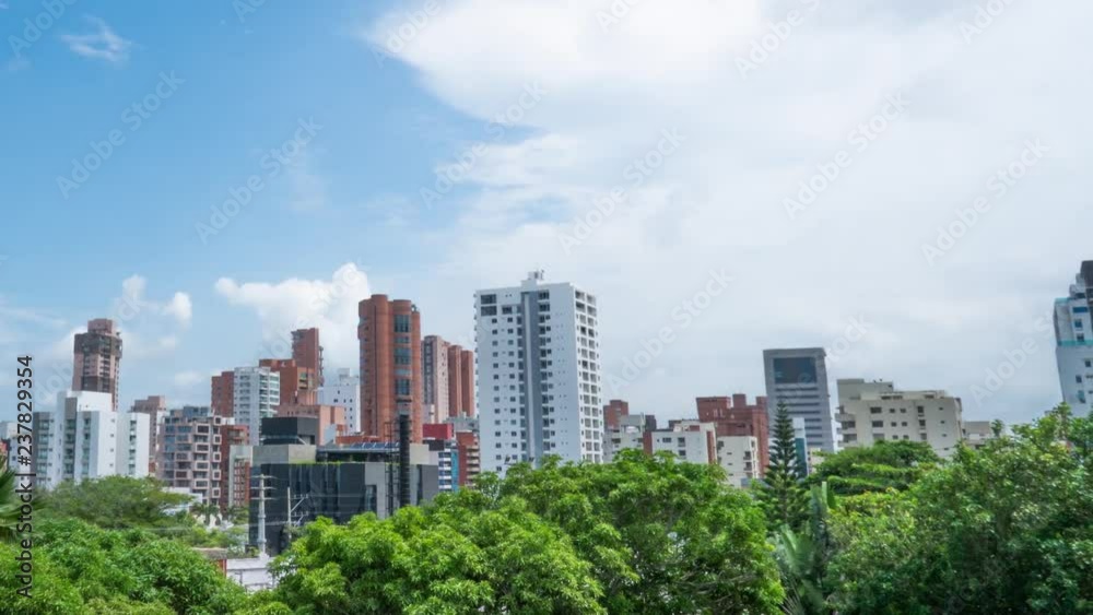 Skyline Timelapse of Barranquilla, Colombia on a Hot Sunny Day Skyline Timelapse of Barranquilla, Colombia on a Hot Sunny Day