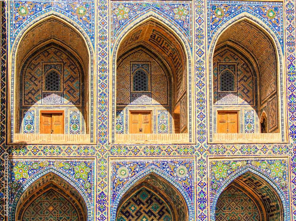 The Islamic architecture in the Samarkand, Uzbekistan 