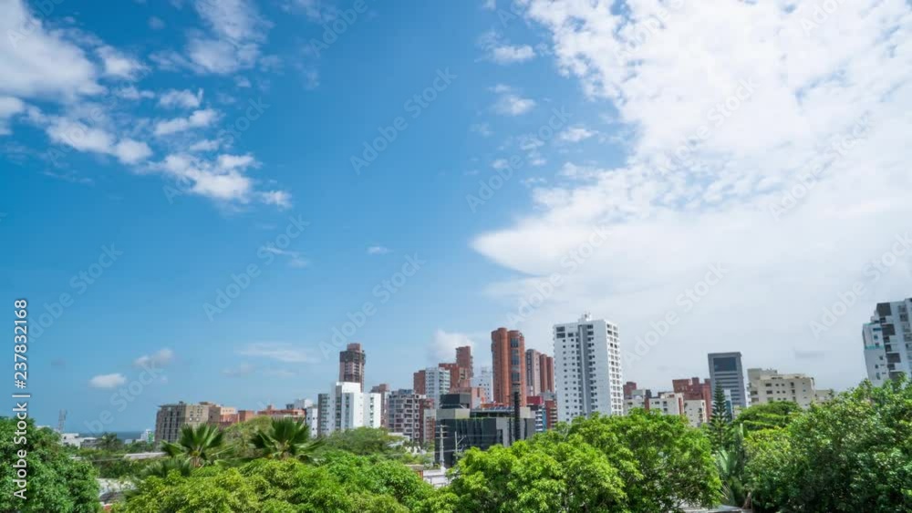 Skyline Timelapse of Barranquilla, Colombia on a Hot Sunny Day Skyline Timelapse of Barranquilla, Colombia on a Hot Sunny Day