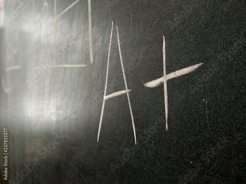 blackboard at an angle close-up. school  class.