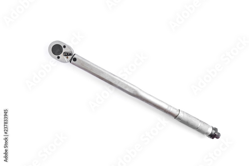 Torque wrench isolated on white background.