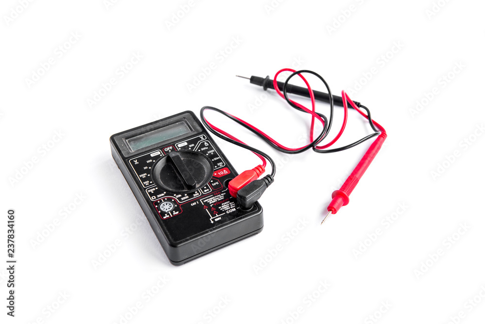 Multimeter isolated on white background. Multimeter isolated on white background.