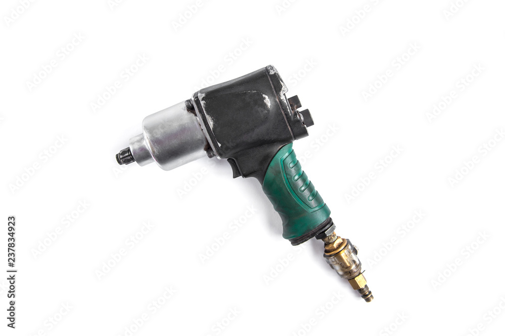 Pneumatic wrench isolated on white background. Pneumatic wrench isolated on white background.