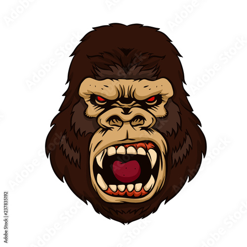 Angry gorilla kong beast