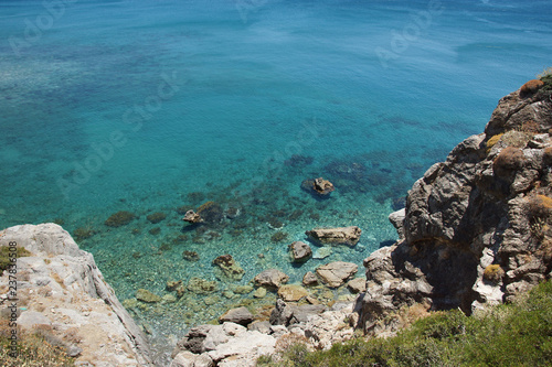 Different views of the coast of Greece