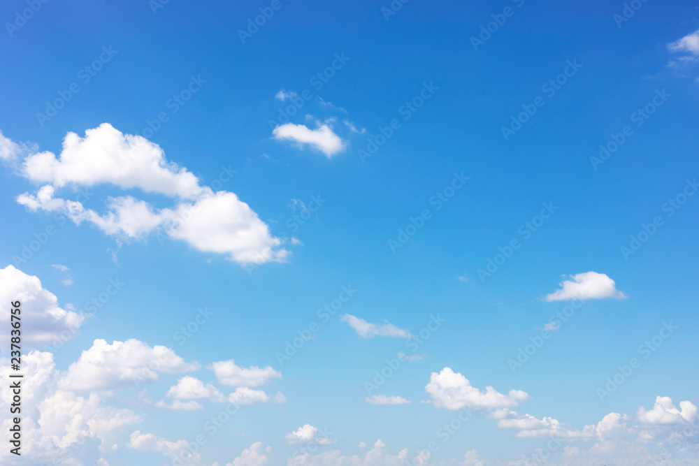 Blue sky background and white clouds soft focus, and copy space Blue sky background and white clouds soft focus, and copy space