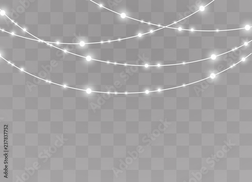 Christmas lights isolated