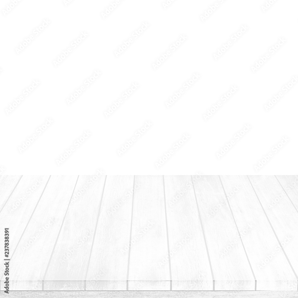 Room interior white wood floor background for Christmas.