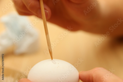 Decorating Easter Eggs home made (photo Czech repblic -Europe) photo