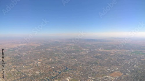 Aerial shot above Arizona in 4k photo