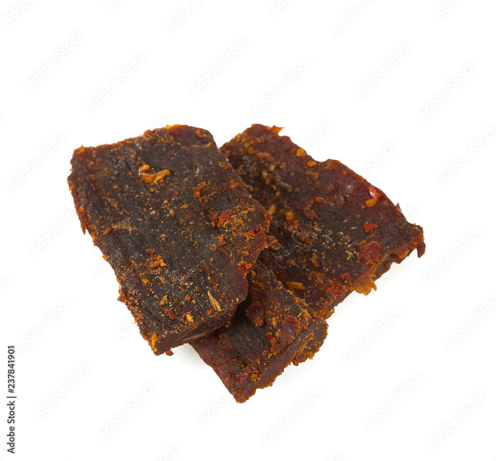 jerky isolated on white jerky isolated on white