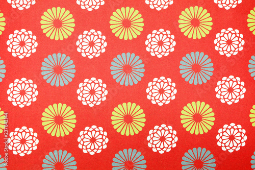 Pattern on the wrapper of the Japanese.