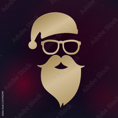 golden santa clause hipster