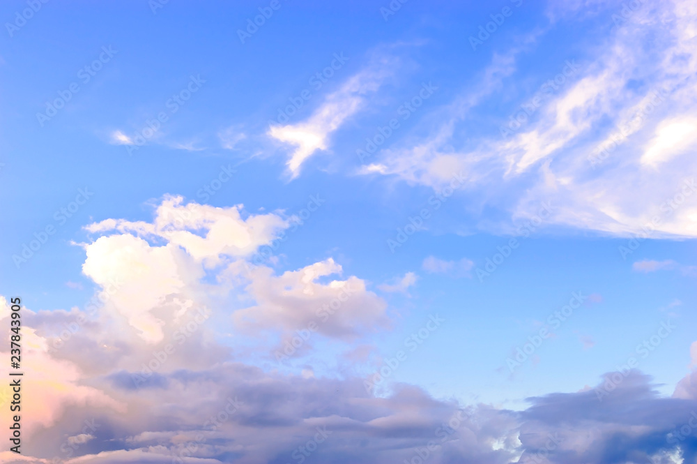 Obraz premium Blue sky with cloud. It best for background. Cloud sky background