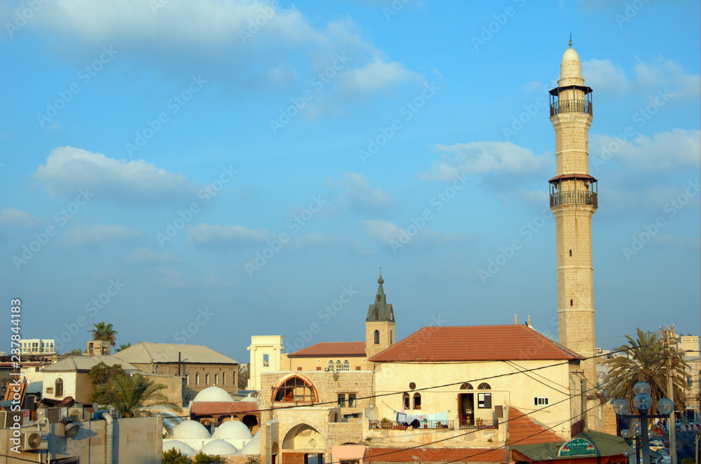 A turret of a mosque in Jaffa