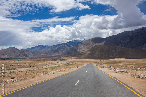 Wallpaper Mural Empty road through HImalayas mountains in Ladakh, Northern India. Road trip concept Torontodigital.ca