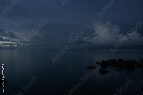 storm over the sea