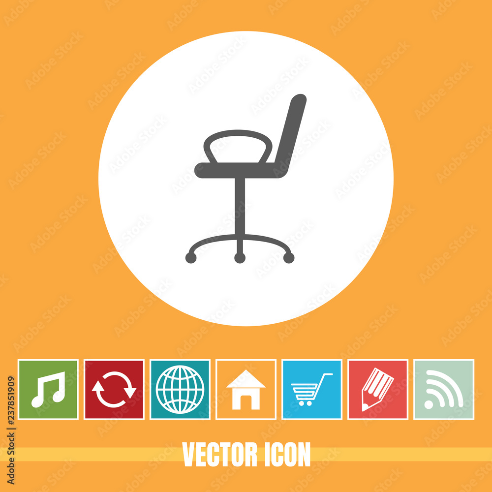 very Useful Vector Icon Of Office Chair with Bonus Icons Very Useful For Mobile App, Software & Web very Useful Vector Icon Of Office Chair with Bonus Icons Very Useful For Mobile App, Software & Web