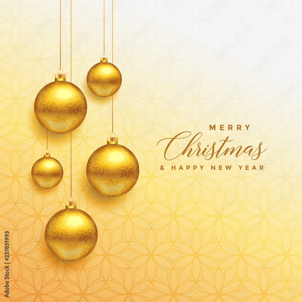 beautiful christmas golden balls hanging background beautiful christmas golden balls hanging background