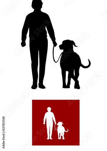 man with dog