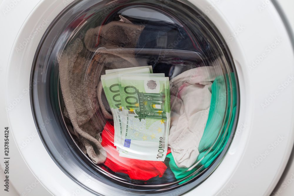 Money in the washing machine
