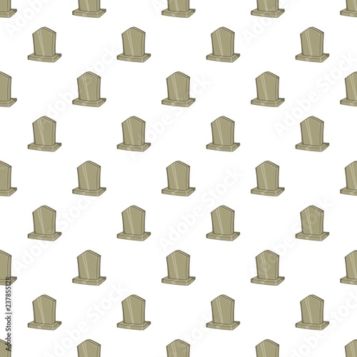 Sepulchral monument pattern. Cartoon illustration of sepulchral monument vector pattern for web