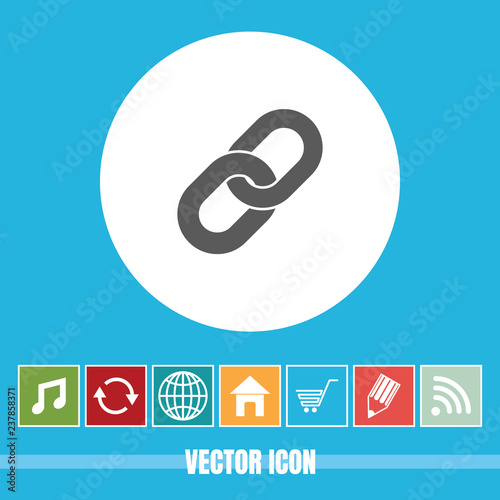 Very Useful Vector Icon Of Link with Bonus Icons. Very Useful For Mobile App, Software & Web.